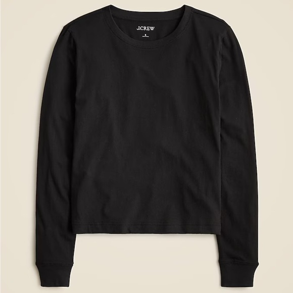 J. Crew Tops - J. Crew Black Vintage Jersey Long Sleeve Tee